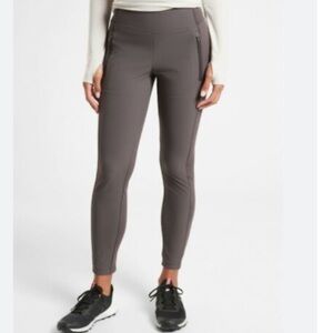 Athleta Headlands Hybrid Tight Brown Taupe Women's Size 6
